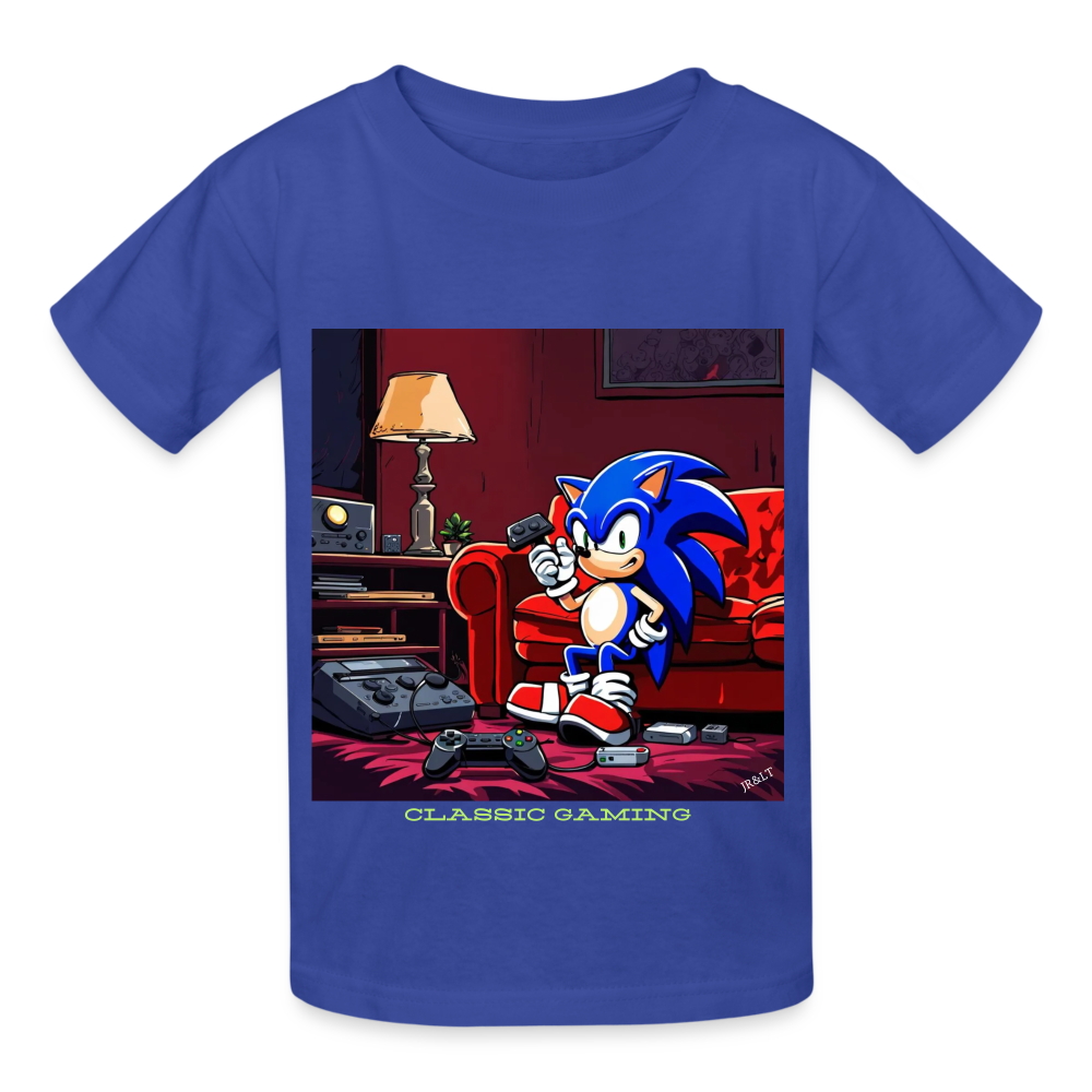 CLASSIC GAMING - CHILDREN'S T-SHIRT - royal blue