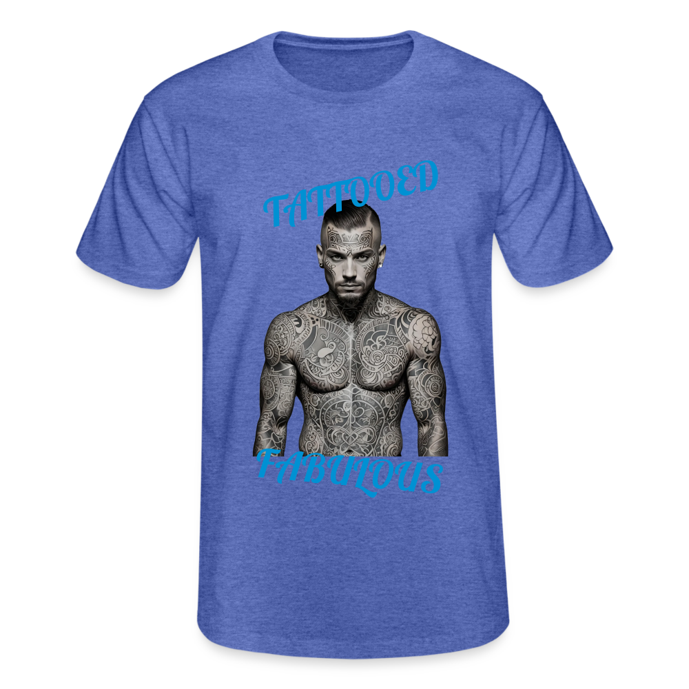 TATTOOED & FABULOUS - MEN'S CLASSIC T-SHIRT - heather blue