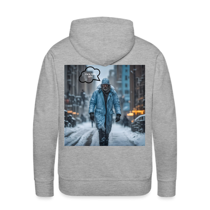 FUCK THIS SHIT - MEN'S HOODIE - heather grey