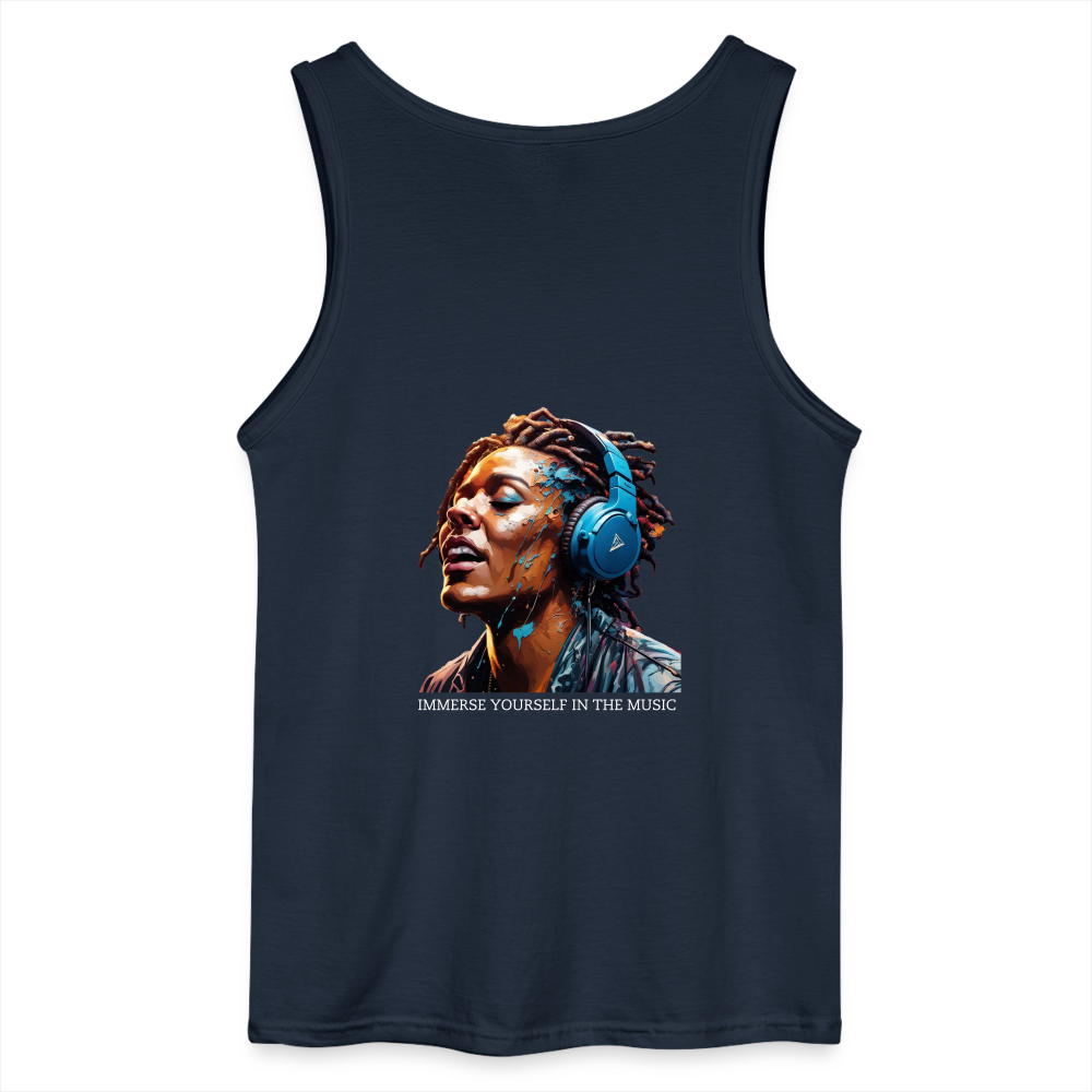 IMMERSE YOURSELF- MEN'S TANK TOP - navy