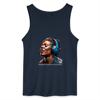 IMMERSE YOURSELF- MEN'S TANK TOP - navy