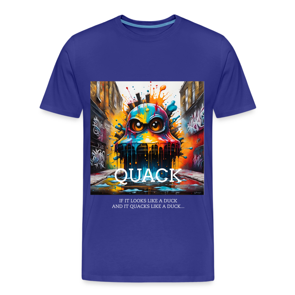 QUACK!! MEN'S PREMIUM T-SHIRT - royal blue