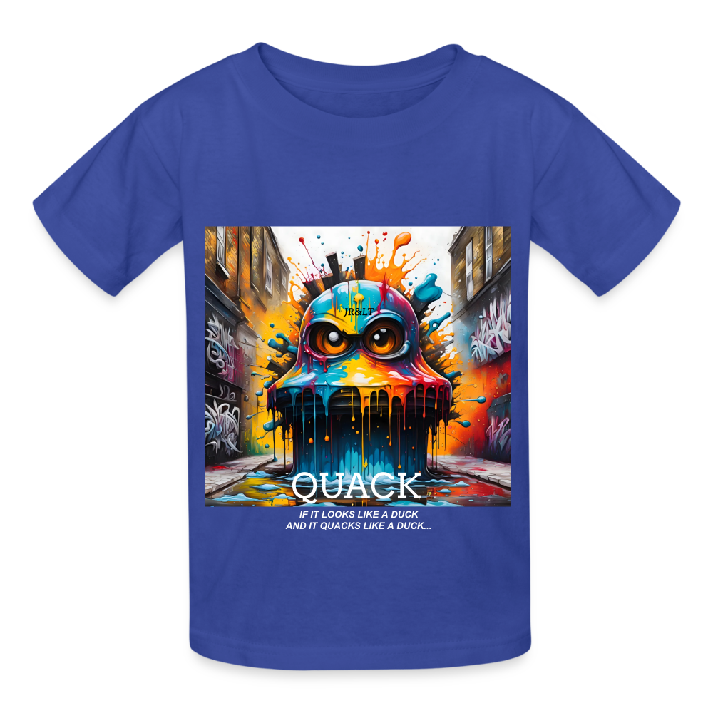 QUACK!! CHILDREN'S T-SHIRT - royal blue