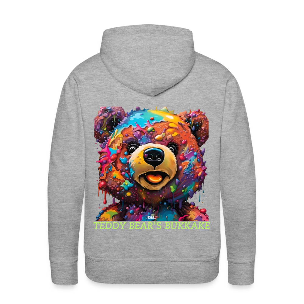 TEDDY BEAR'S BUKKAKE!! MEN'S HOODIE - heather grey