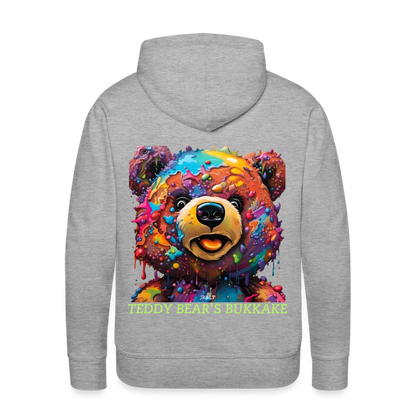 TEDDY BEAR'S BUKKAKE!! MEN'S HOODIE - heather grey