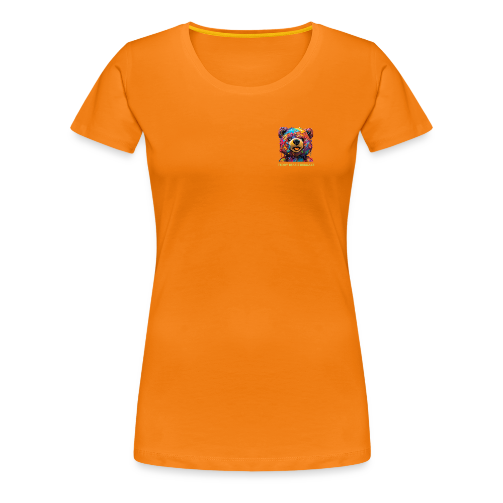 TEDDY BEAR'S BUKKAKE!! WOMENS PREMIUM T-SHIRT - orange