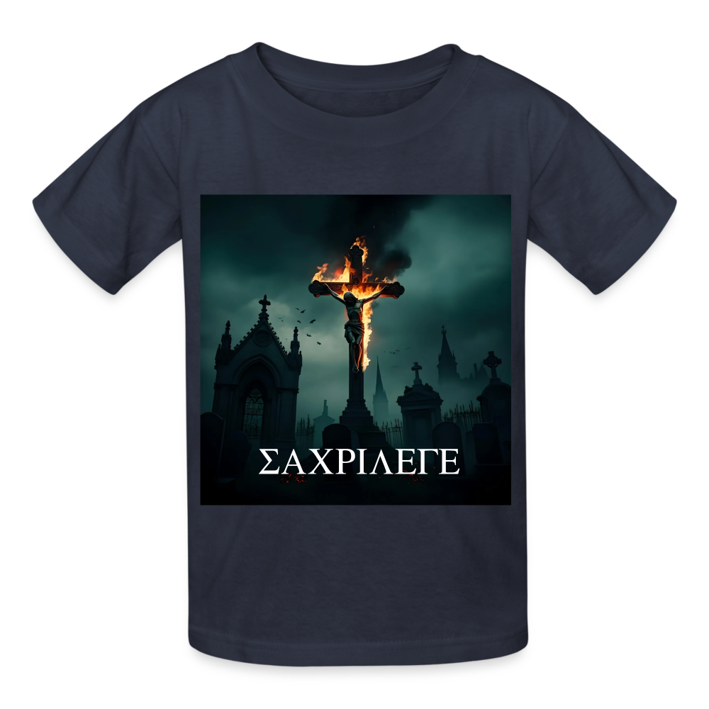 SACRILEGE - CHILDREN'S T-SHIRT - navy