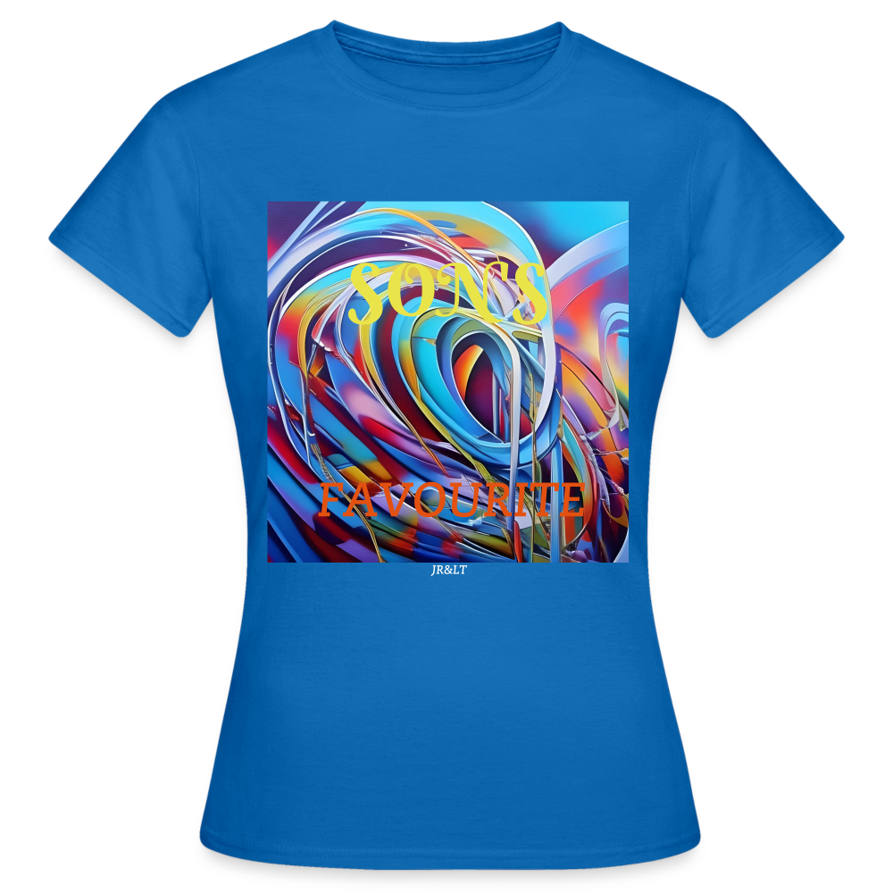 DAUGHTER/SON'S FAVOURITE!! WOMEN'S T-SHIRT (PERSONALISABLE) - royal blue