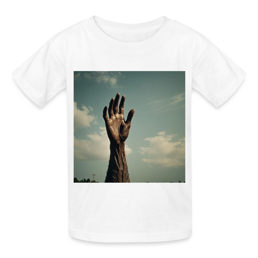 GIVE US A HAND - CHILDREN'S T-SHIRT - white