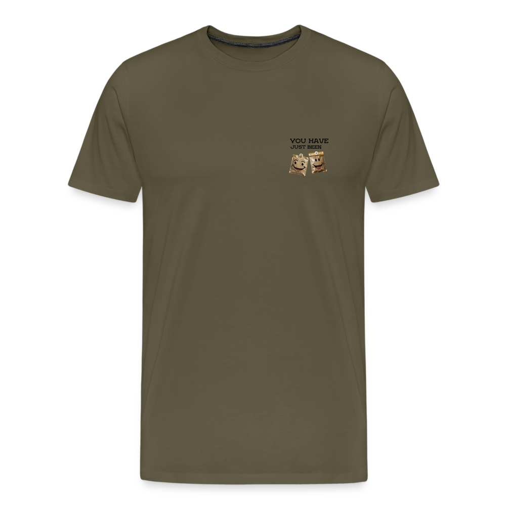 TEA BAGGED - MEN'S PREMIUM T-SHIRT - khaki