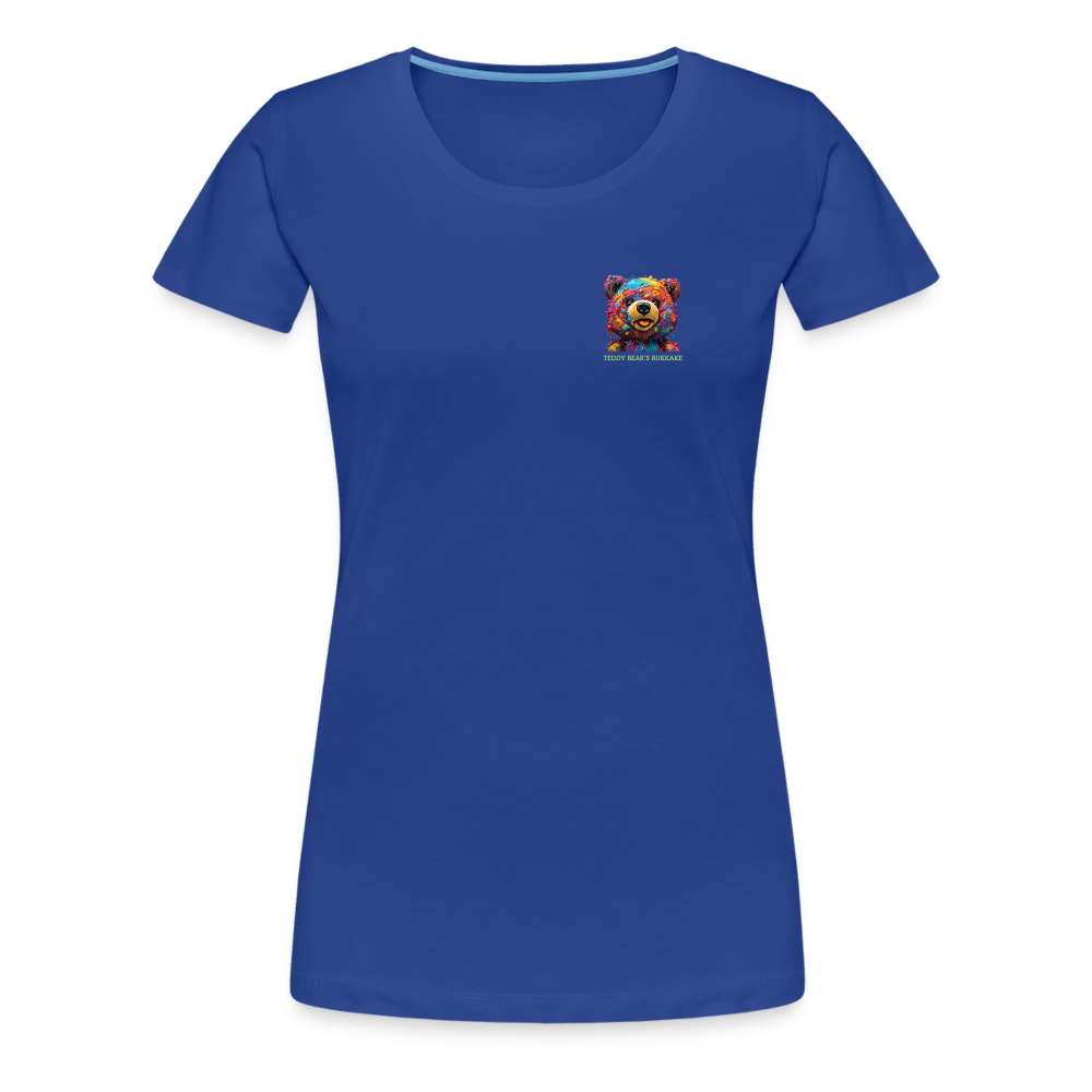 TEDDY BEAR'S BUKKAKE!! WOMENS PREMIUM T-SHIRT - royal blue