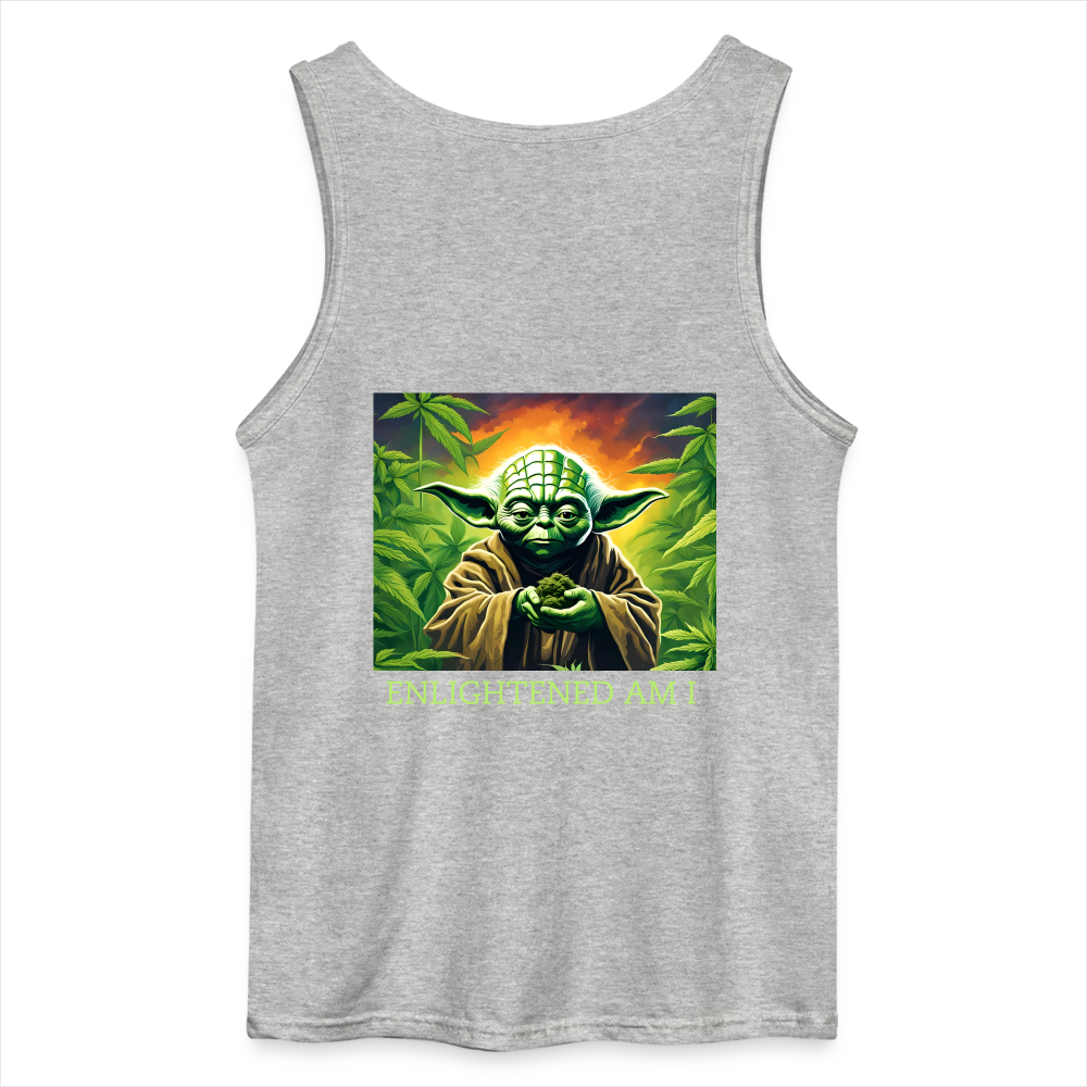 ENLIGHTENED YODA - MEN'S TANK TOP - sports grey