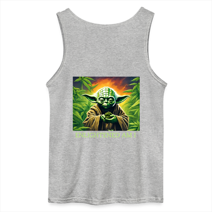 ENLIGHTENED YODA - MEN'S TANK TOP - sports grey