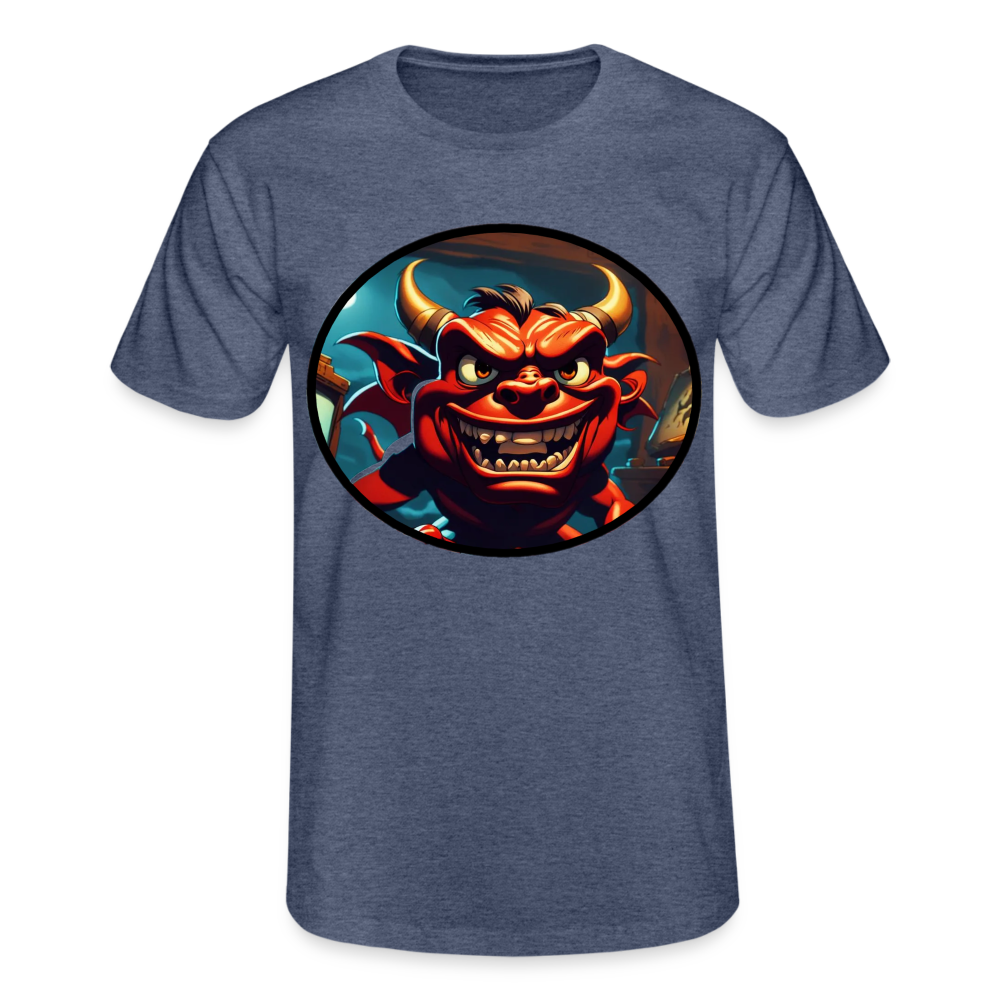 BABY DEVIL - MEN'S CLASSIC T-SHIRT - heather navy