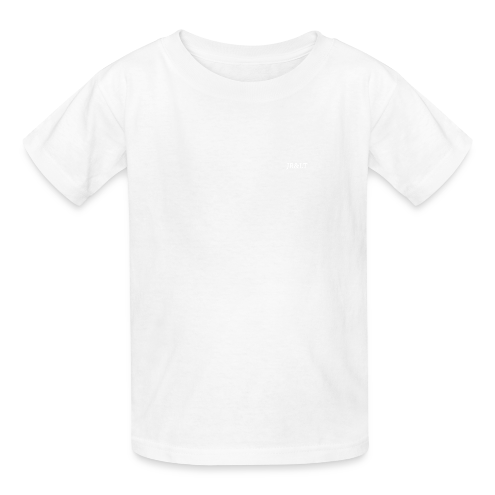 JR&LT'S CLASSIC LOGO CHILDREN'S T-SHIRT - white