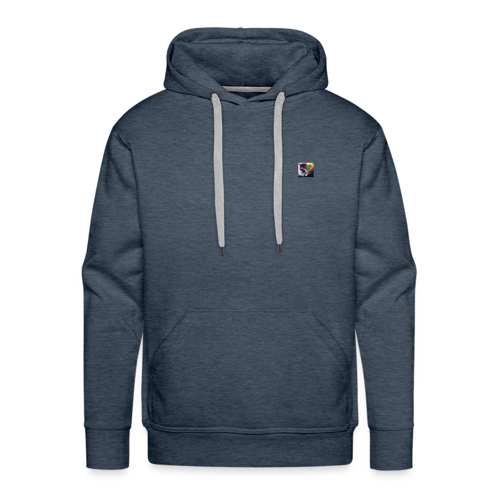 JR&LT TRADEMARKED - MEN'S HOODIE - heather denim