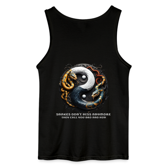 YING YANG - MEN'S TANK TOP - black