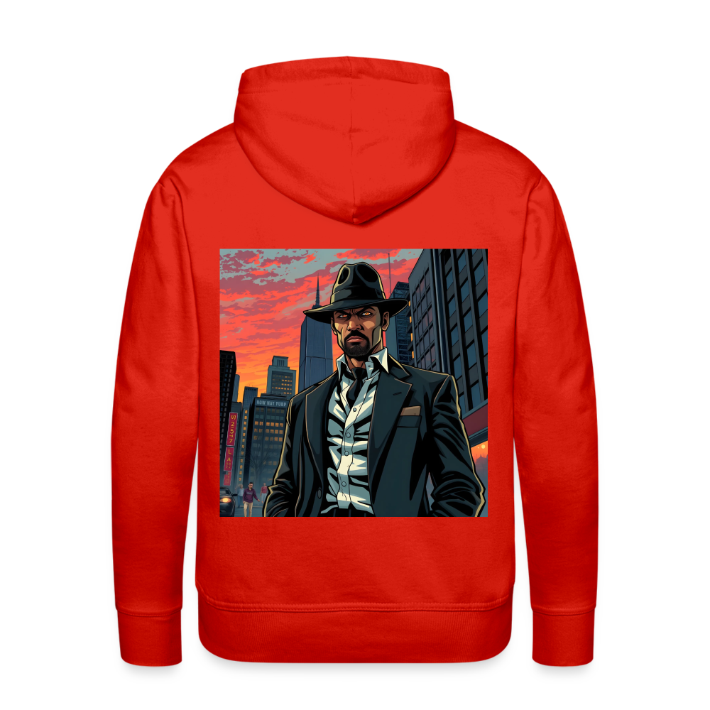 OLD SCHOOL VILLAIN  - MEN'S HOODIE - red