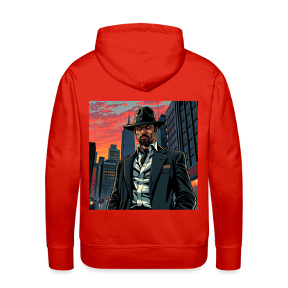 OLD SCHOOL VILLAIN  - MEN'S HOODIE - red