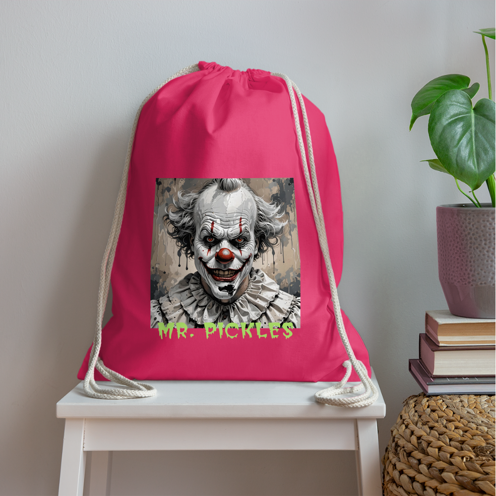 MR. PICKLES - DRAWSTRING BAG - fuchsia