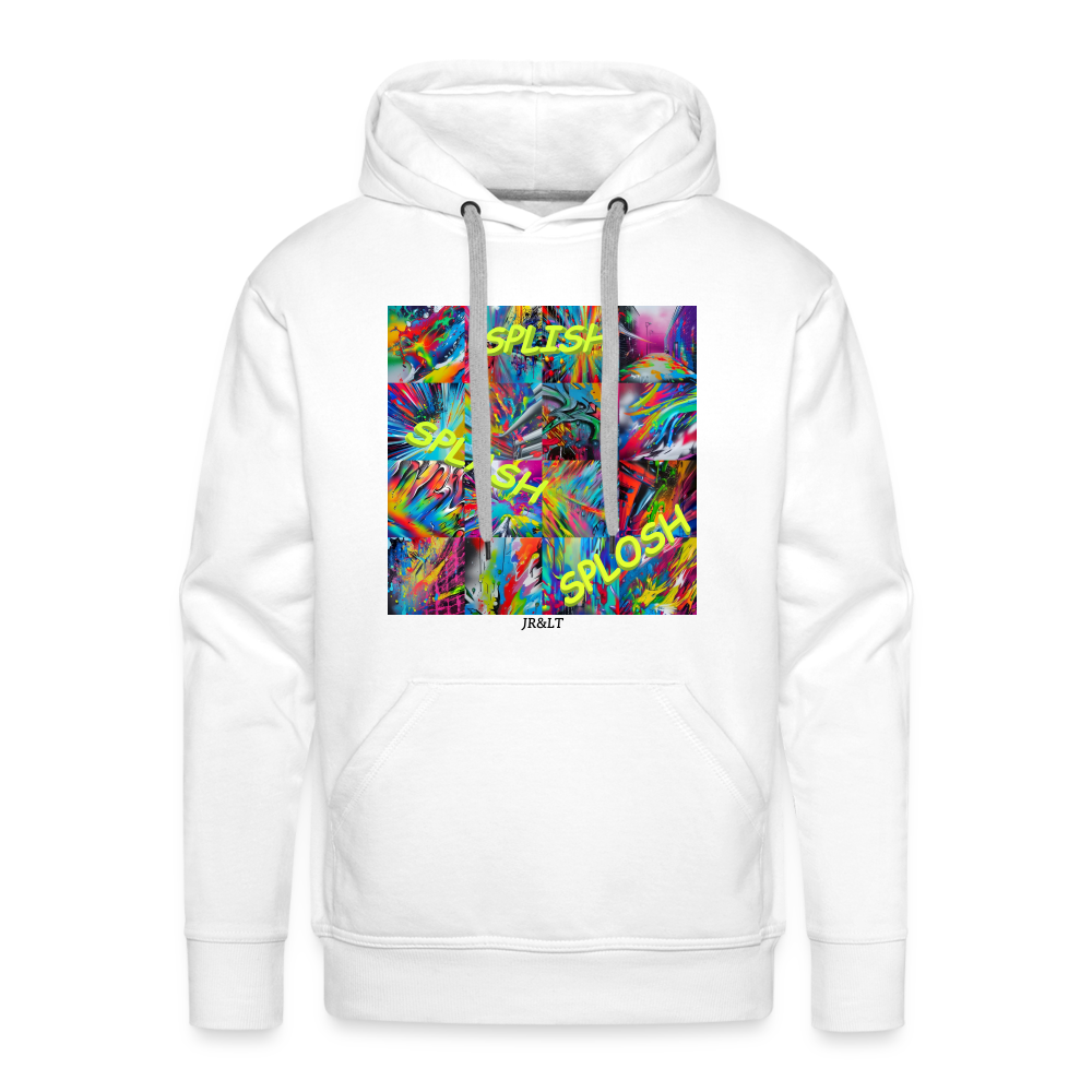 SPLISH SPLASH SPLOSH!! MEN'S HOODIE - white