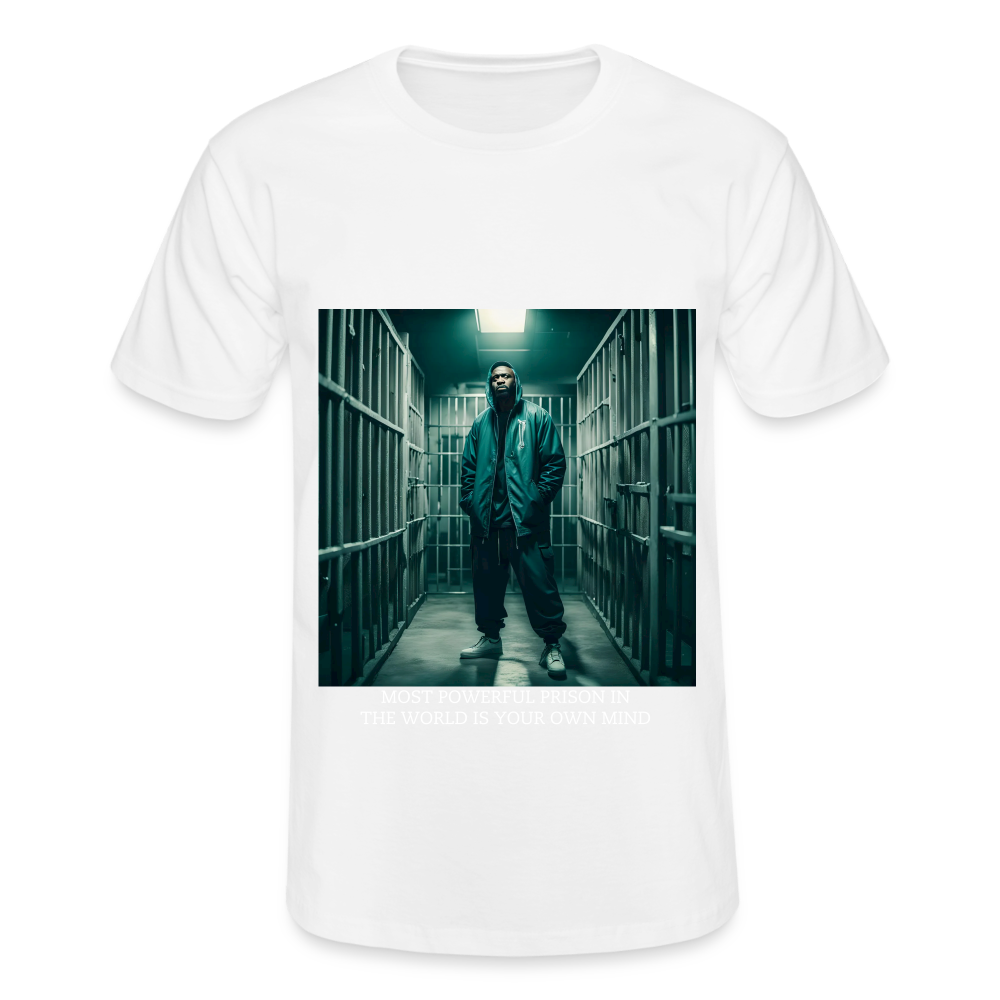 MOST POWERFUL PRISON IN THE WORLD IS OUR MIND - MEN'S CLASSICT-SHIRT - white