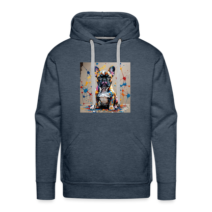 MUCKY PUP!! - MEN'S HOODIE - heather denim