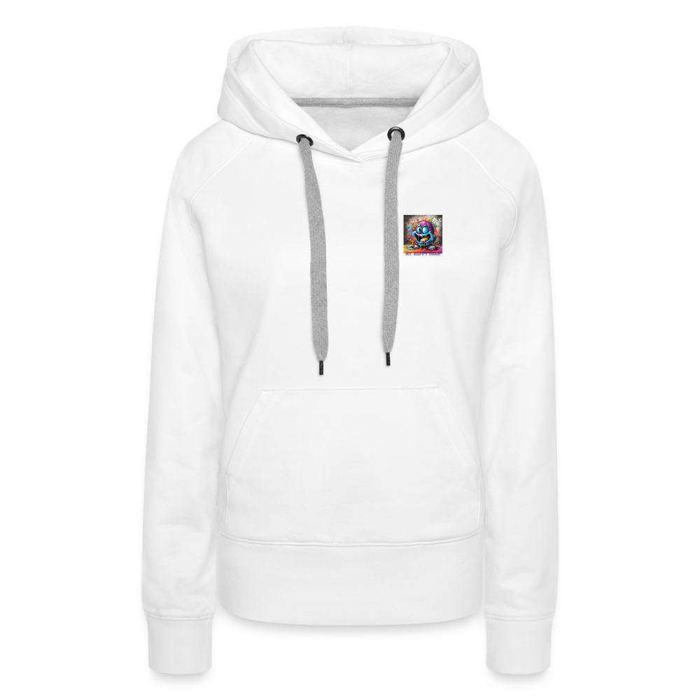 ( FLIK ) MY HAPPY BEAN - WOMEN'S HOODIE - white