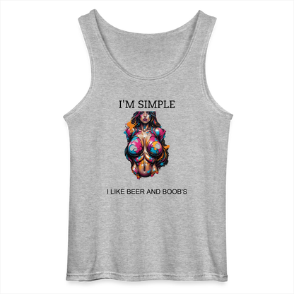 I'M SIMPLE - MEN'S TANK TOP - sports grey