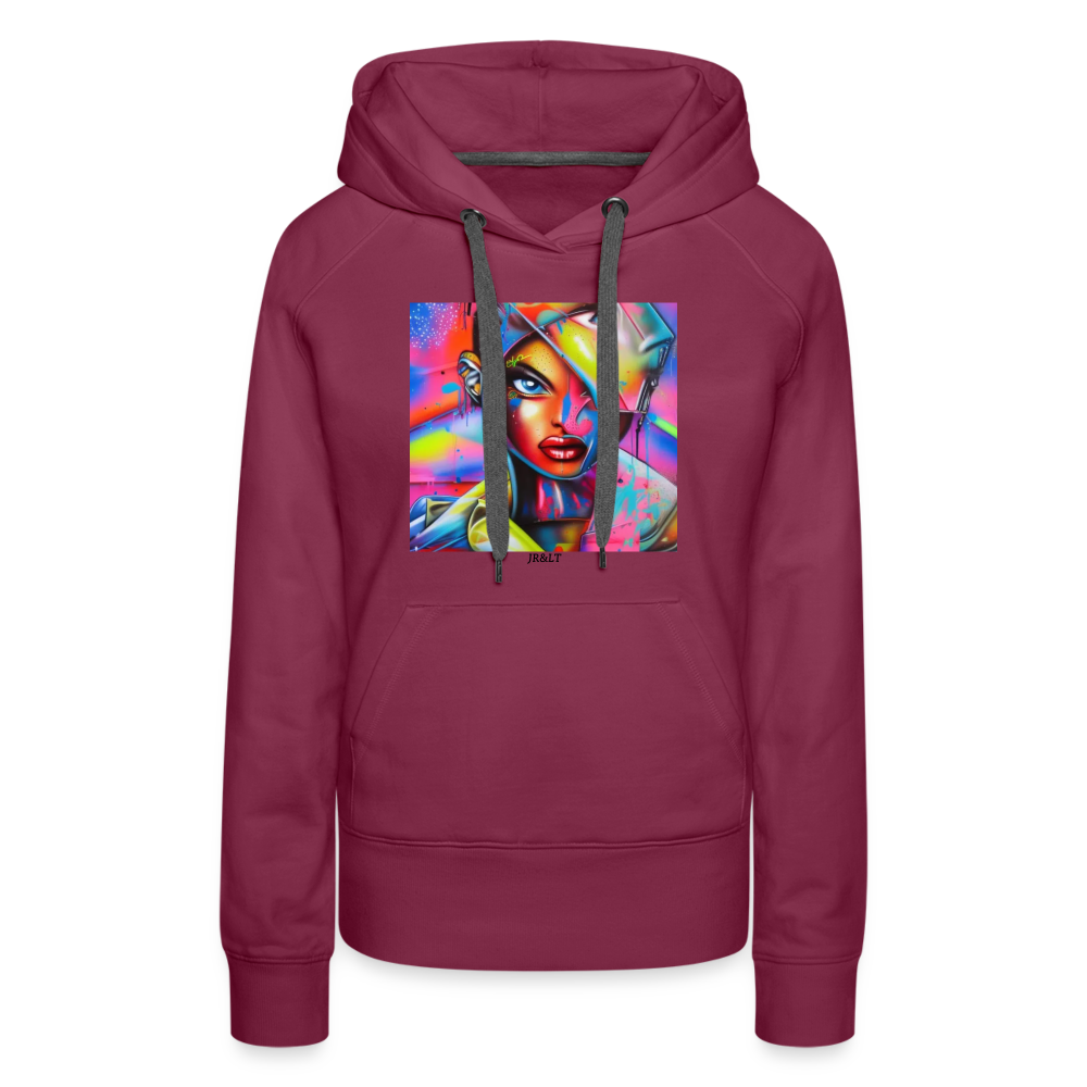 2FACED!! WOMENS HOODIE - bordeaux