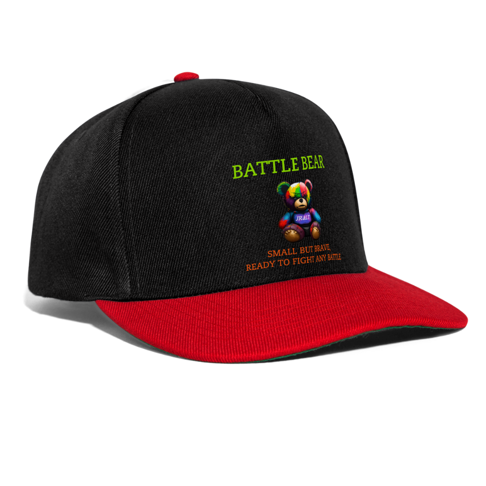 BATTLE BEAR!! SNAPBACK - black/red