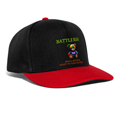 BATTLE BEAR!! SNAPBACK - black/red