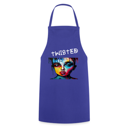 TWISTED - ADULT APRON - royal blue