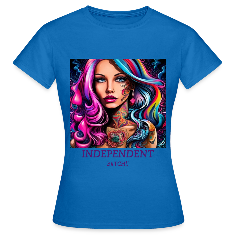 INDEPENDENT!! WOMEN'S CLASSIC T-SHIRT - royal blue