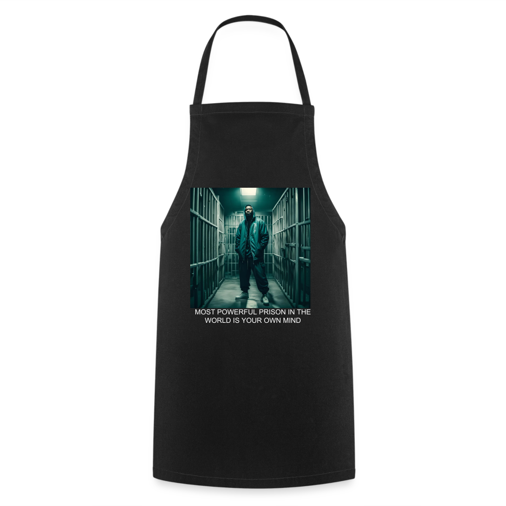 MOST POWERFUL - ADULT APRON - black