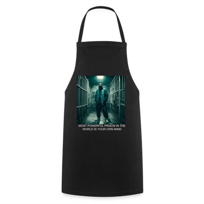 MOST POWERFUL - ADULT APRON - black