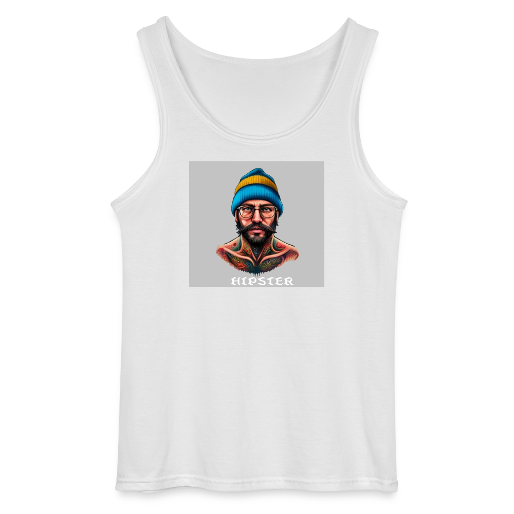 HIPSTER - MEN'S TANK TOP - white