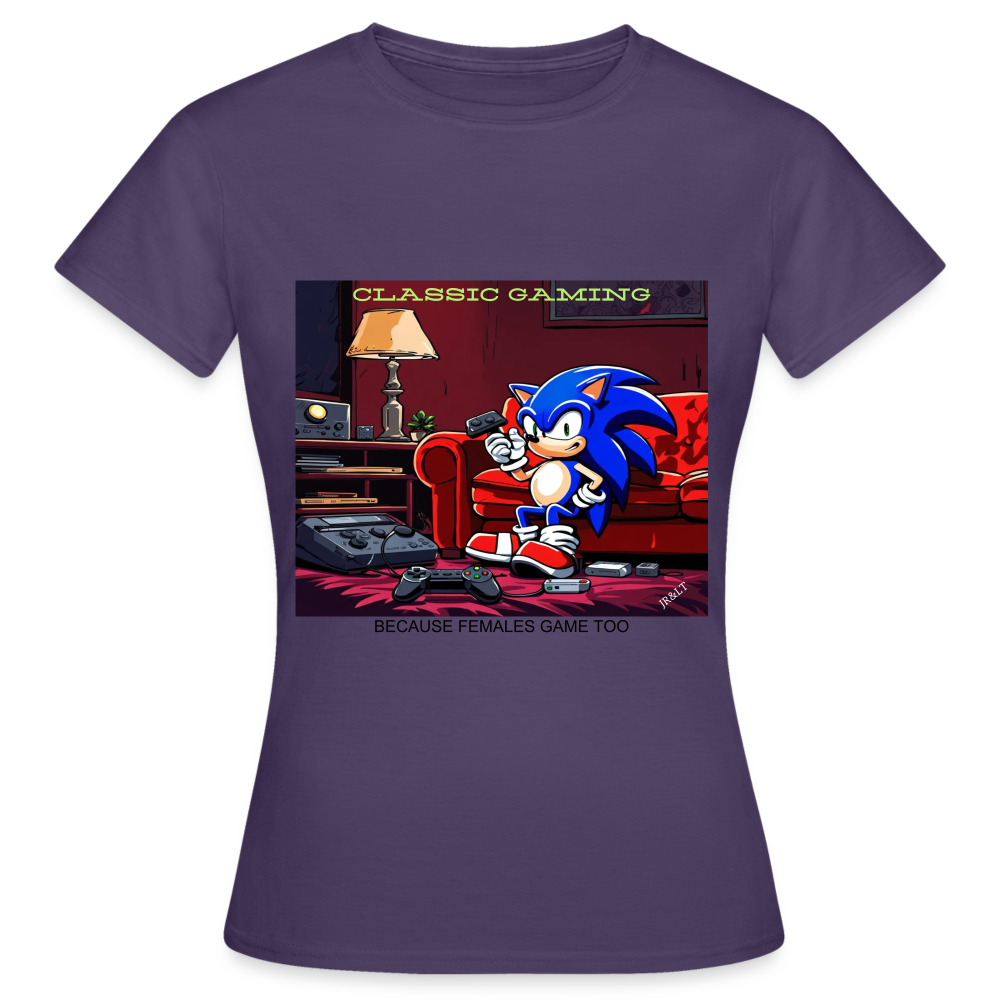 CLASSIC GAMING - WOMEN'S CLASSIC T-SHIRT - dark purple