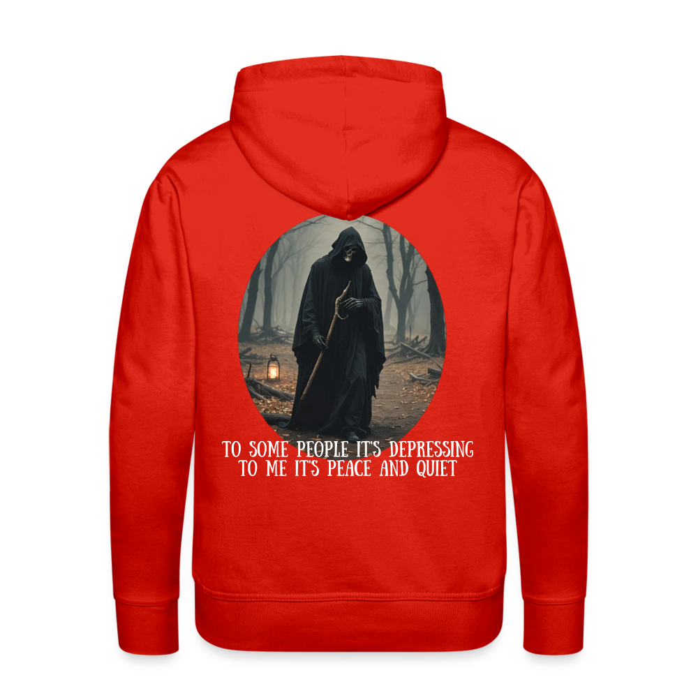 LONELY GRIM REAPER - MEN'S HOODIE - red