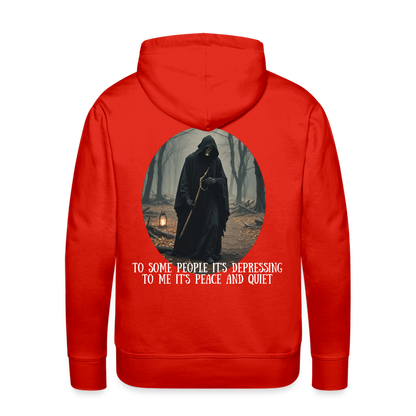 LONELY GRIM REAPER - MEN'S HOODIE - red