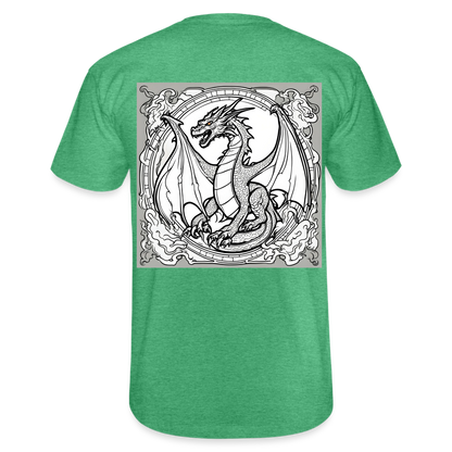 COLOUR IN YOURSELF DRAGON - MEN'S CLASSIC T-SHIRT - heather green