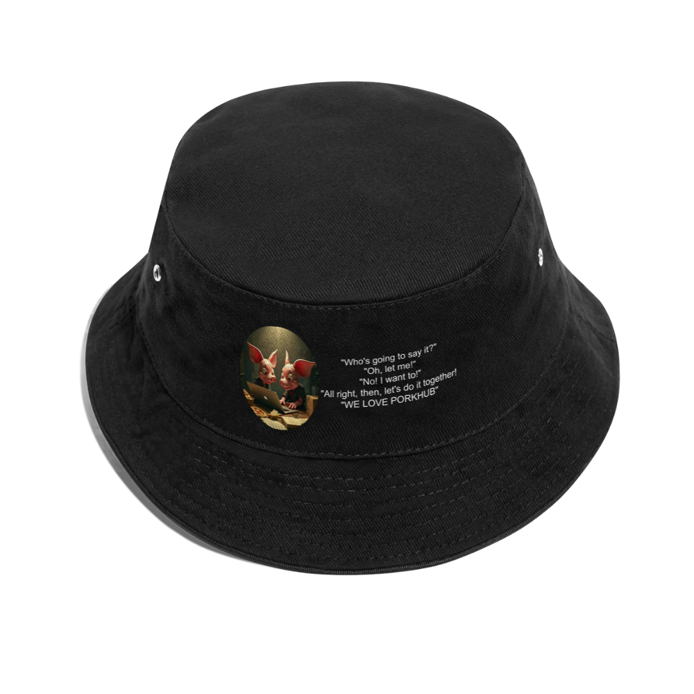 APPRECIATION - BUCKET HAT - black