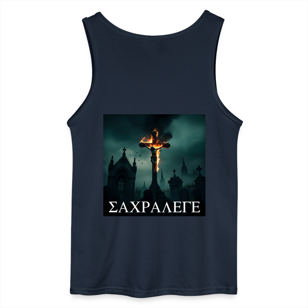 SACRILEGE - MEN'S TANK TOP - navy