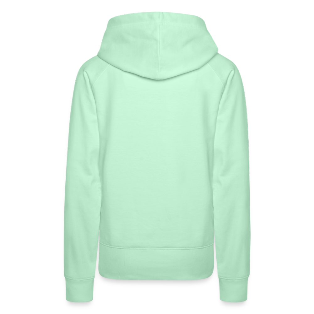 UNMEDICATED AND ON THE LOOSE!! WOMEN'S HOODIE - light mint