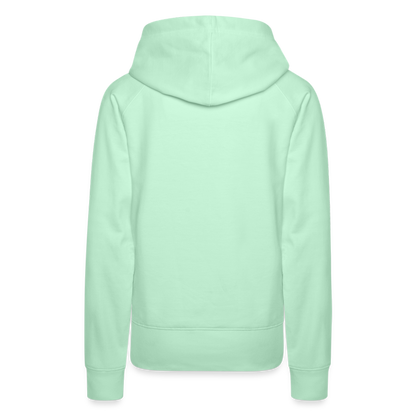 UNMEDICATED AND ON THE LOOSE!! WOMEN'S HOODIE - light mint