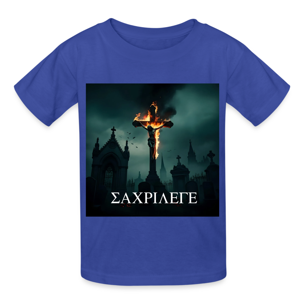 SACRILEGE - CHILDREN'S T-SHIRT - royal blue