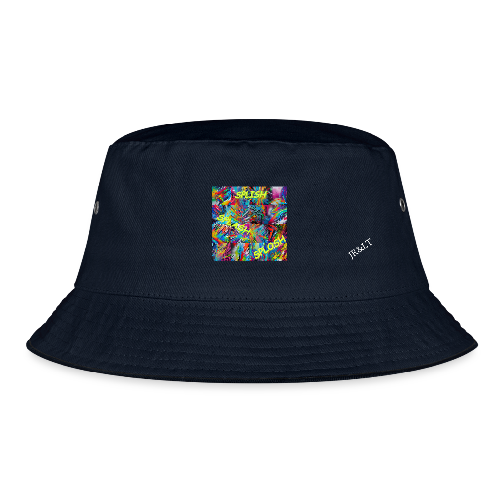 SPLISH SPLASH SPLOSH!! BUCKET HAT - navy