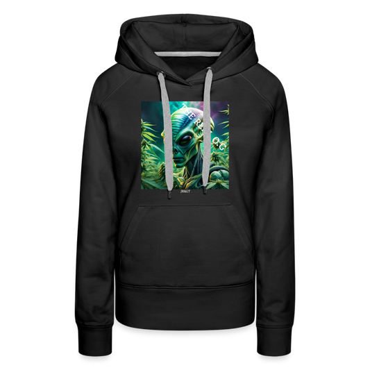 THE REAL ALIEN O.G!! - WOMENS HOODIE - black