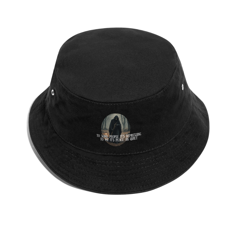 LONELY GRIM REAPER - BUCKET HAT - black