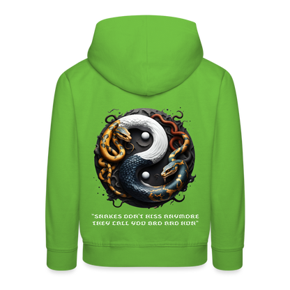 YING YANG - CHILDREN'S HOODIE - light green